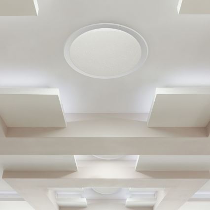 LED Stmívatelné stropní svítidlo LED/72W/230V 3000-6500K pr. 67 cm bílá + dálkové ovládání