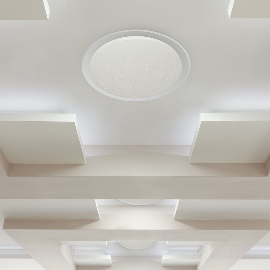 LED Stmívatelné stropní svítidlo LED/72W/230V 3000-6500K pr. 67 cm bílá + dálkové ovládání