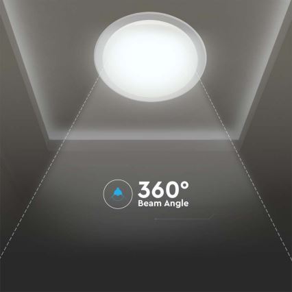 LED Stmívatelné stropní svítidlo LED/72W/230V 3000-6500K pr. 67 cm bílá + dálkové ovládání