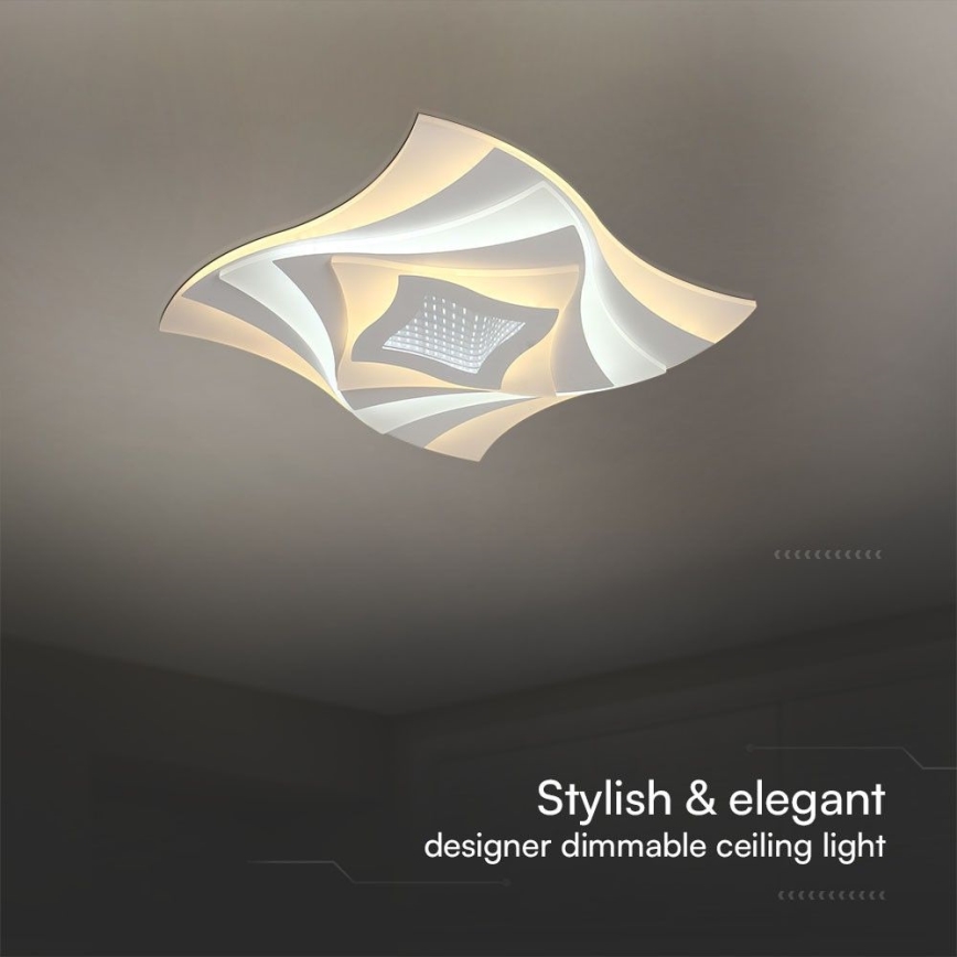 LED Stmívatelné stropní svítidlo LED/75W/230V 3000-6500K 49,5x49,5 cm + dálkové ovládání