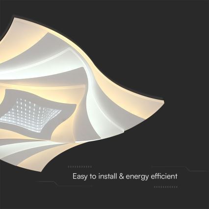 LED Stmívatelné stropní svítidlo LED/75W/230V 3000-6500K 49,5x49,5 cm + dálkové ovládání