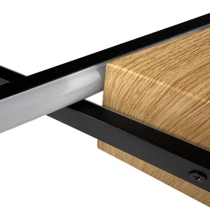 LED Stmívatelné stropní svítidlo LED/75W/230V 3000-6500K hnědá/černá + dálkové ovládání