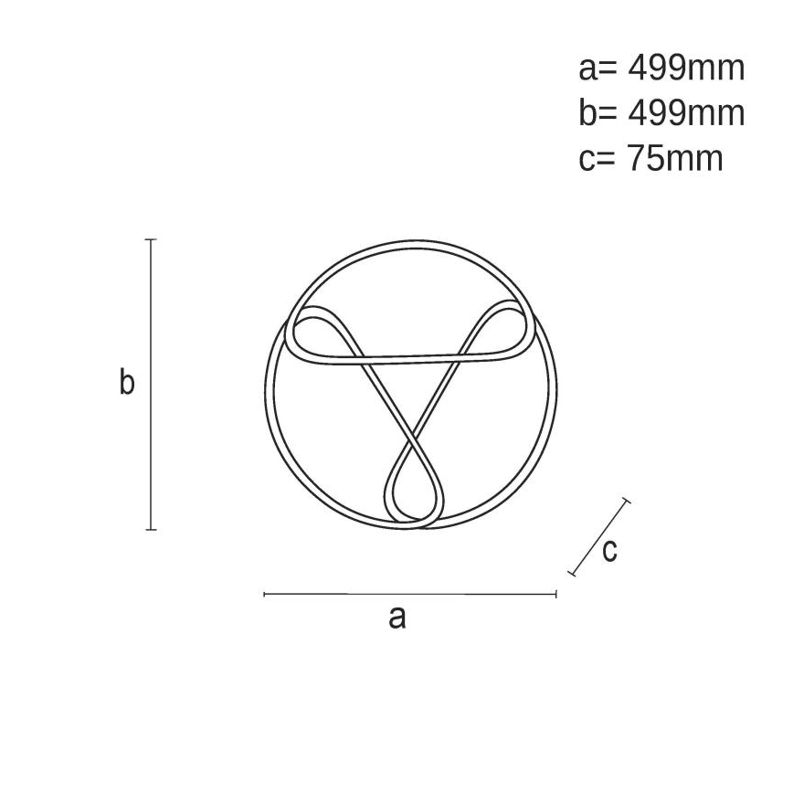 LED Stmívatelné stropní svítidlo LED/75W/230V 3000-6500K hnědá/černá + dálkové ovládání