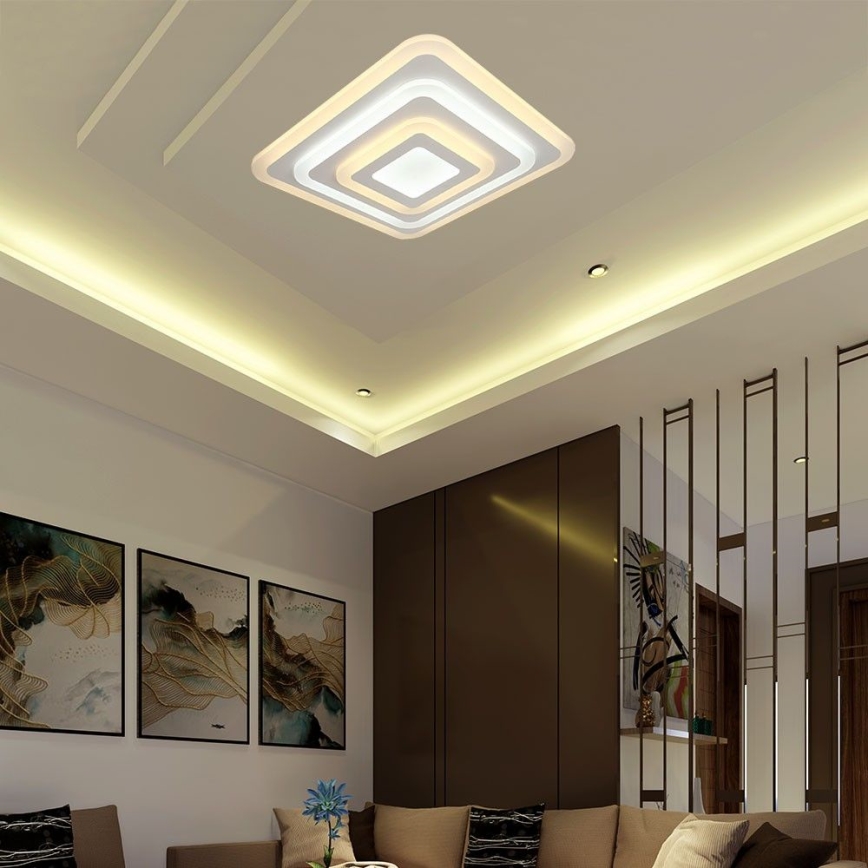 LED Stmívatelné stropní svítidlo LED/77W/230V 3000-6500K + dálkové ovládání