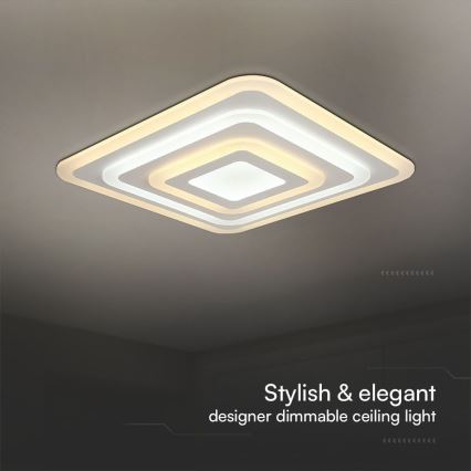 LED Stmívatelné stropní svítidlo LED/77W/230V 3000-6500K + dálkové ovládání