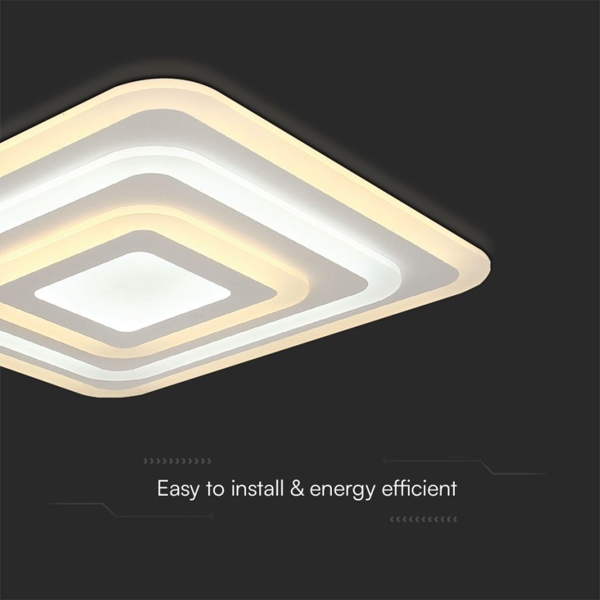 LED Stmívatelné stropní svítidlo LED/77W/230V 3000-6500K + dálkové ovládání