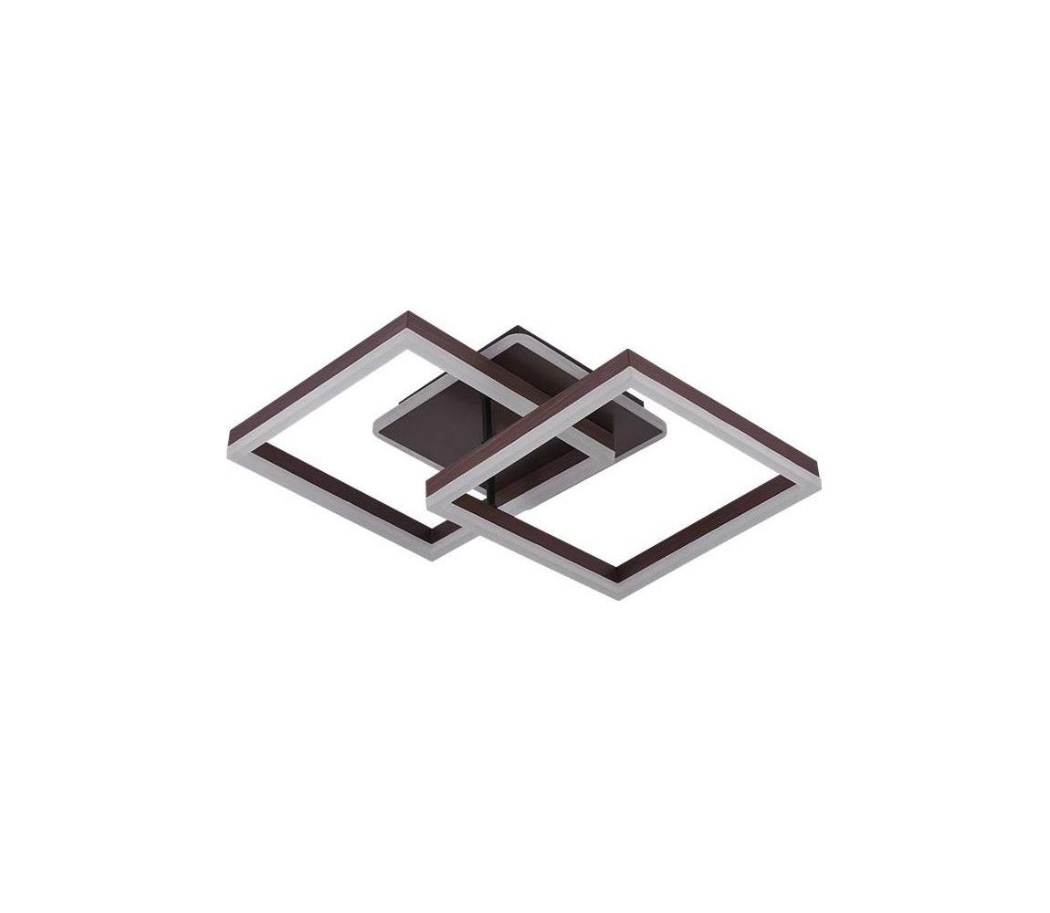 LED Stmívatelné stropní svítidlo LED/80W/230V 3000-6500K + dálkové ovládání J3366/BR Hnědá – Alasans