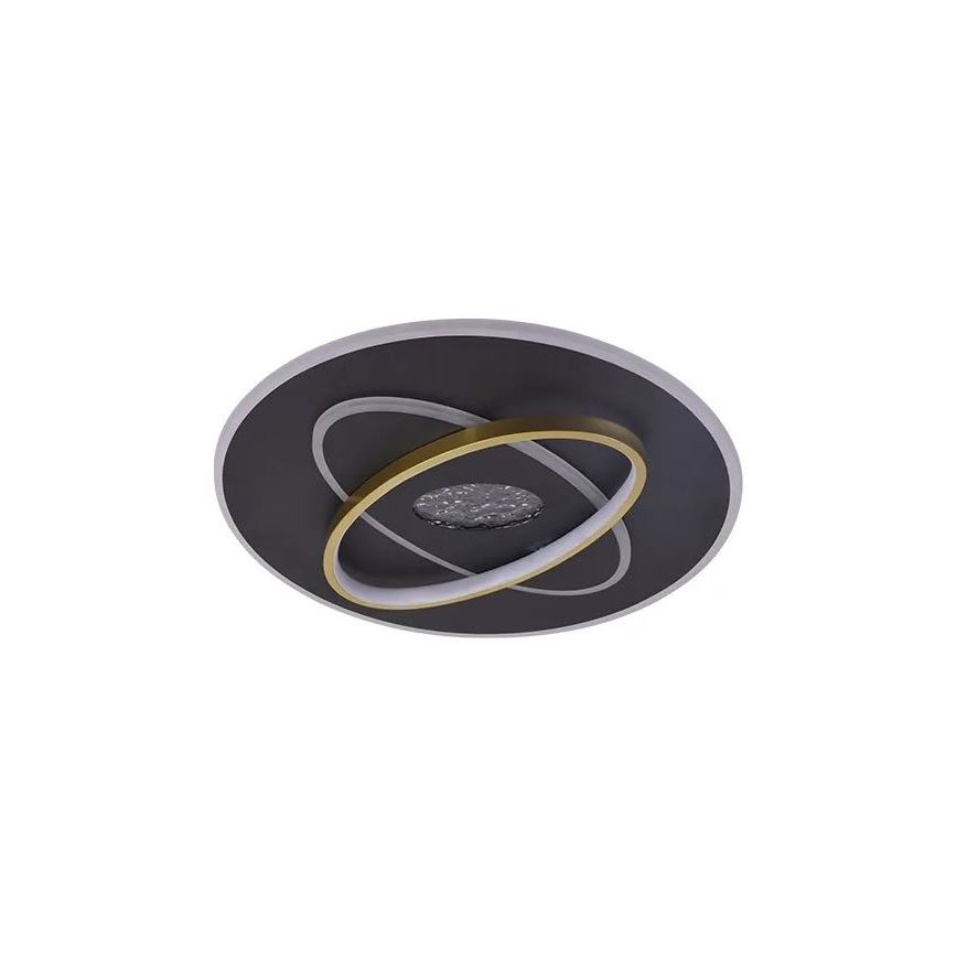 LED Stmívatelné stropní svítidlo LED/80W/230V 3000-6500K černá + dálkové ovládání