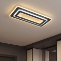 LED Stmívatelné stropní svítidlo LED/85W/230V 3000-6500K černá + dálkové ovládání