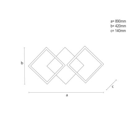 LED Stmívatelné stropní svítidlo LED/85W/230V 3000-6500K + dálkové ovládání