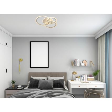 LED Stmívatelné stropní svítidlo LED/90W/230V 3000-6500K + dálkové ovládání