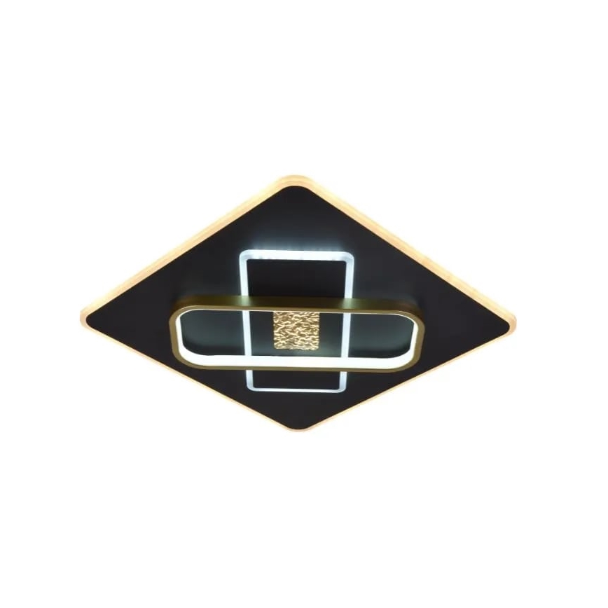 LED Stmívatelné stropní svítidlo LED/90W/230V 3000-6500K černá + dálkové ovládání