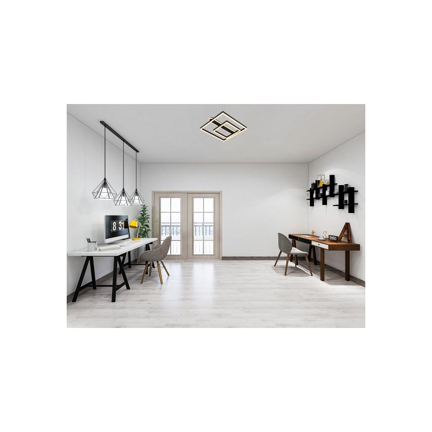 LED Stmívatelné stropní svítidlo LED/95W/230V 3000-6500K + dálkové ovládání