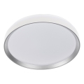 LED Stmívatelné stropní svítidlo LIXAN LED/47W/230V 3000-6500K pr. 38,6 cm bílá/stříbrná + dálkové ovládání