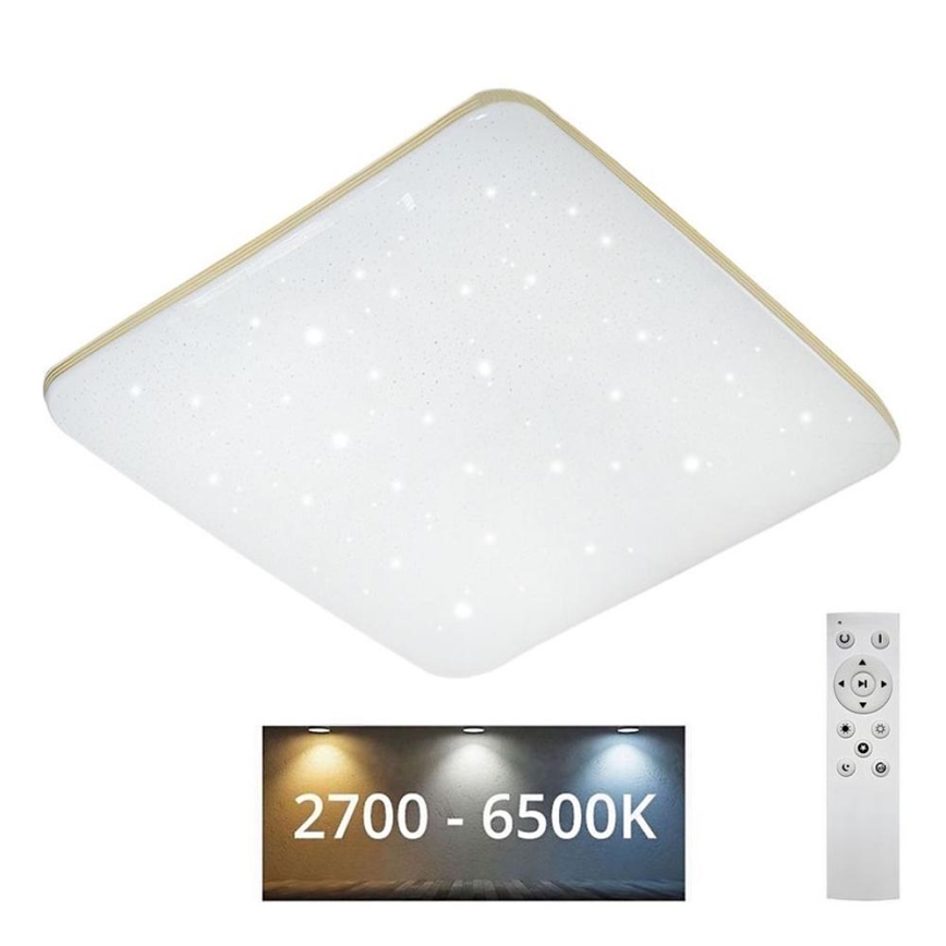LED Stmívatelné stropní svítidlo MANA LED/60W/230V 2700-6500K 53x53 cm + dálkové ovládání