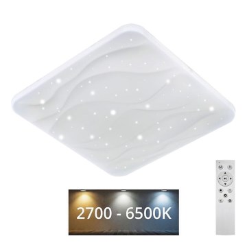 LED Stmívatelné stropní svítidlo NERIS LED/36W/230V 2700-6500K 43x43 cm + dálkové ovládání