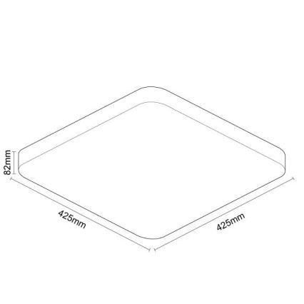 LED Stmívatelné stropní svítidlo OPAL LED/48W/230V 2700-6500K Wi-Fi Tuya bílá + dálkové ovládání