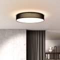 LED Stmívatelné stropní svítidlo PENLEY LED/48W/230V 3000-6500K pr.40 cm černá + dálkové ovládání