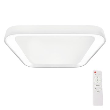 LED Stmívatelné stropní svítidlo QUADRO LED/38W/230V 3000-6000K bílá + dálkové ovládání