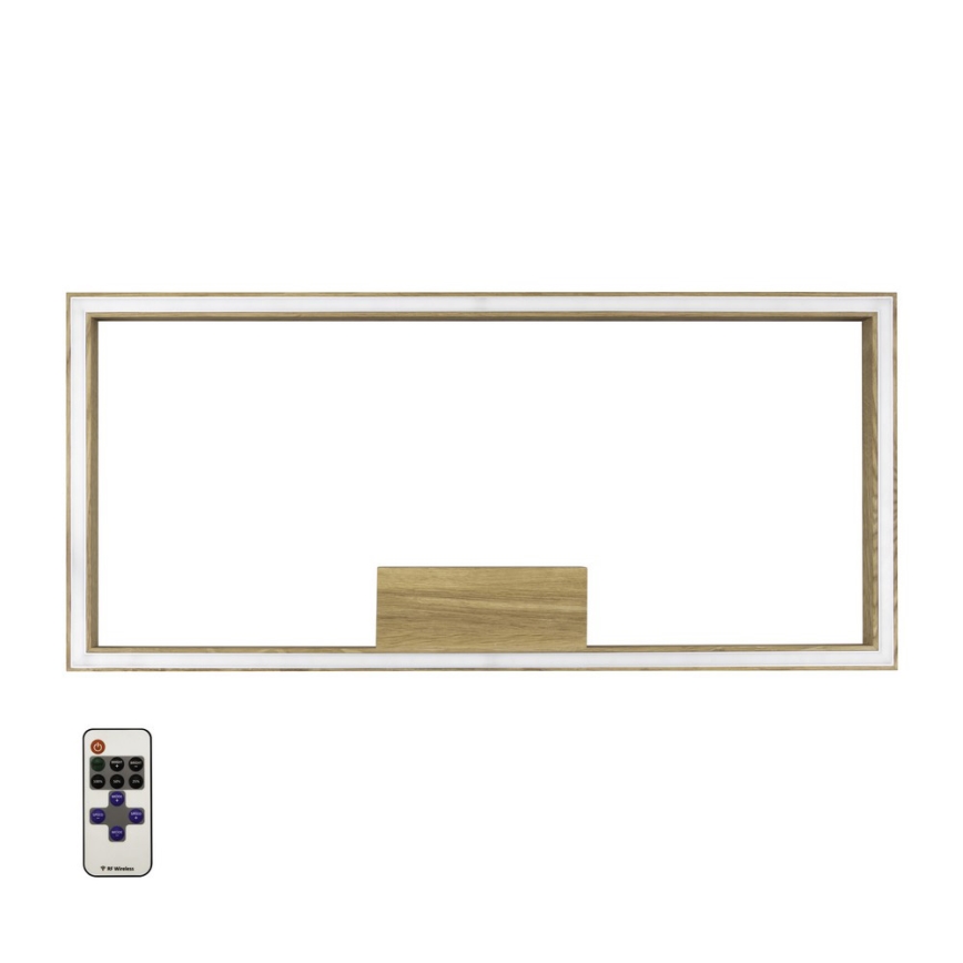 LED Stmívatelné stropní svítidlo RAMME LED/34W/230V matný dub + dálkové ovládání