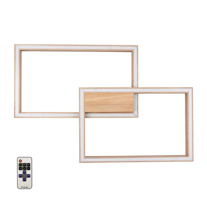 LED Stmívatelné stropní svítidlo RAMME LED/48W/230V matný dub + dálkové ovládání