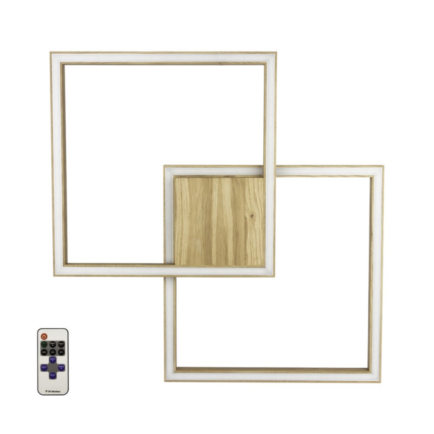 LED Stmívatelné stropní svítidlo RAMME LED/48W/230V matný dub + dálkové ovládání