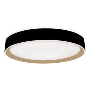 LED Stmívatelné stropní svítidlo s hlasovým ovládáním OPAL LED/48W/230V 2700-6500K černá + dálkové ovládání