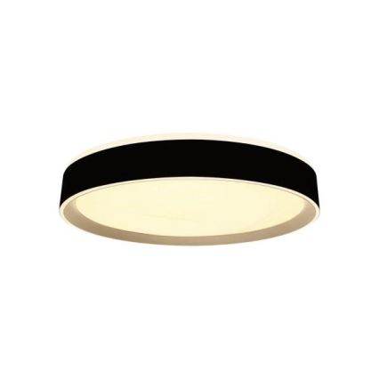 LED Stmívatelné stropní svítidlo s hlasovým ovládáním OPAL LED/48W/230V 2700-6500K černá + dálkové ovládání