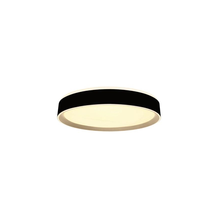 LED Stmívatelné stropní svítidlo s hlasovým ovládáním OPAL LED/48W/230V 2700-6500K černá + dálkové ovládání