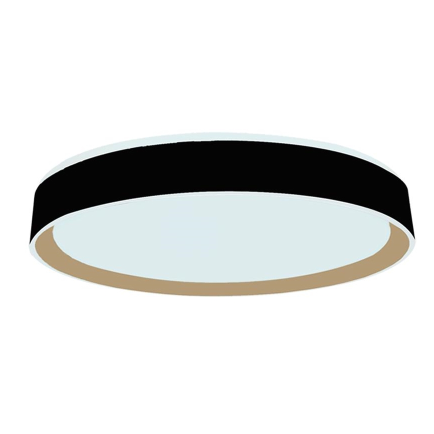 LED Stmívatelné stropní svítidlo s hlasovým ovládáním OPAL LED/48W/230V 2700-6500K černá + dálkové ovládání