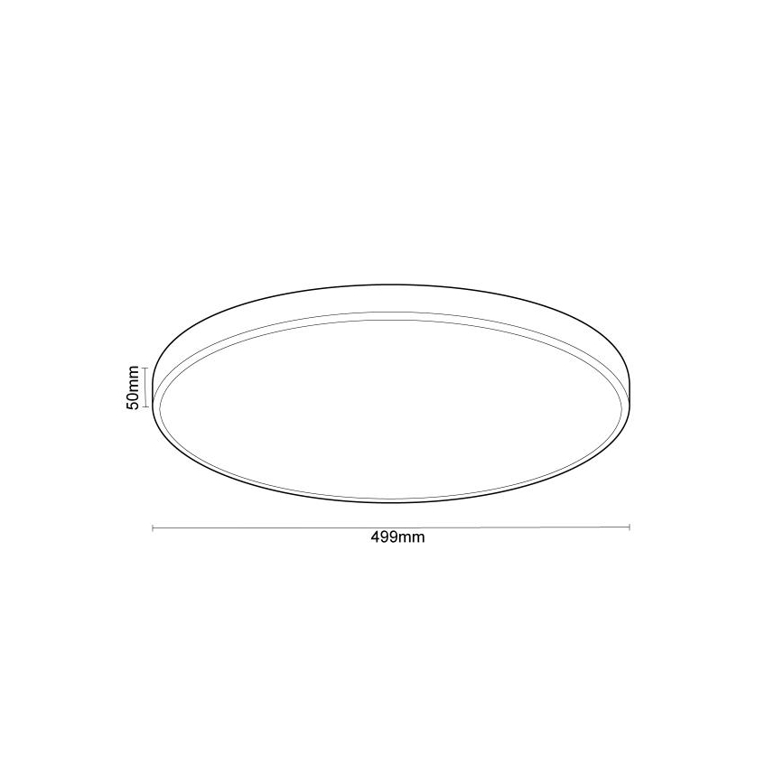 LED Stmívatelné stropní svítidlo s hlasovým ovládáním OPAL LED/48W/230V 2700-6500K černá + dálkové ovládání