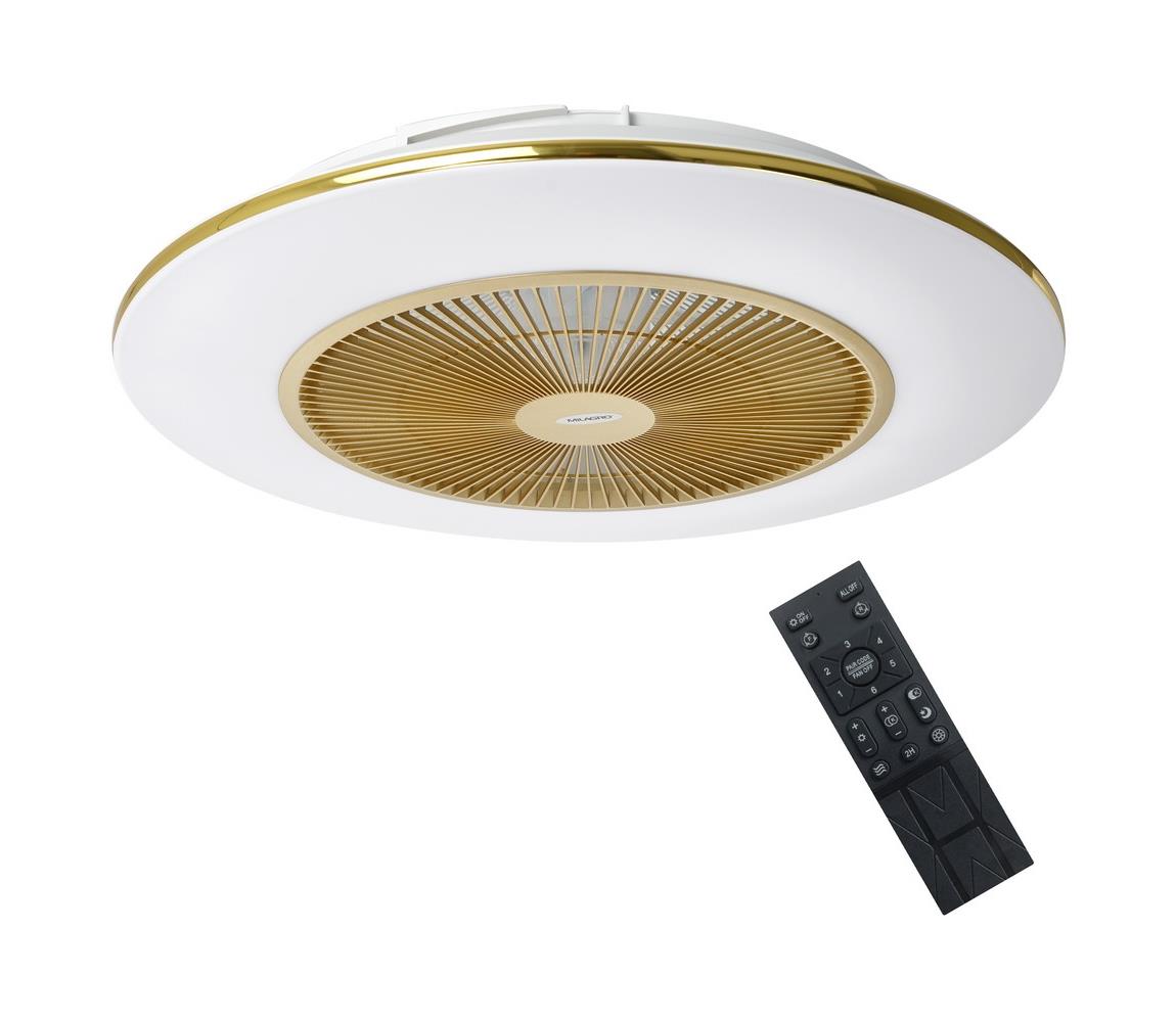  LED Stmívatelné stropní svítidlo s látorem ARIA LED/38W/230V zlatá + DO 