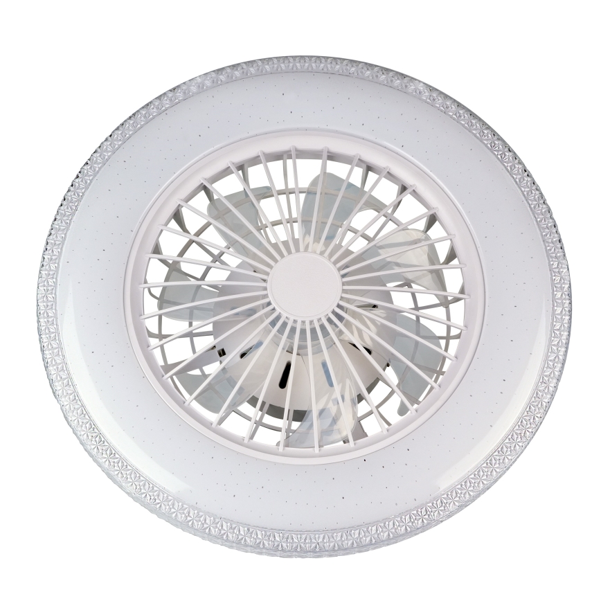 LED Stmívatelné stropní svítidlo s ventilátorem EGYPT LED/48W/230V 3000-6500K bílá + dálkové ovládání