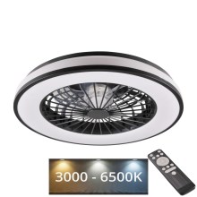 LED Stmívatelné stropní svítidlo s ventilátorem LED/48W/230V 3000-6500K + dálkové ovládání