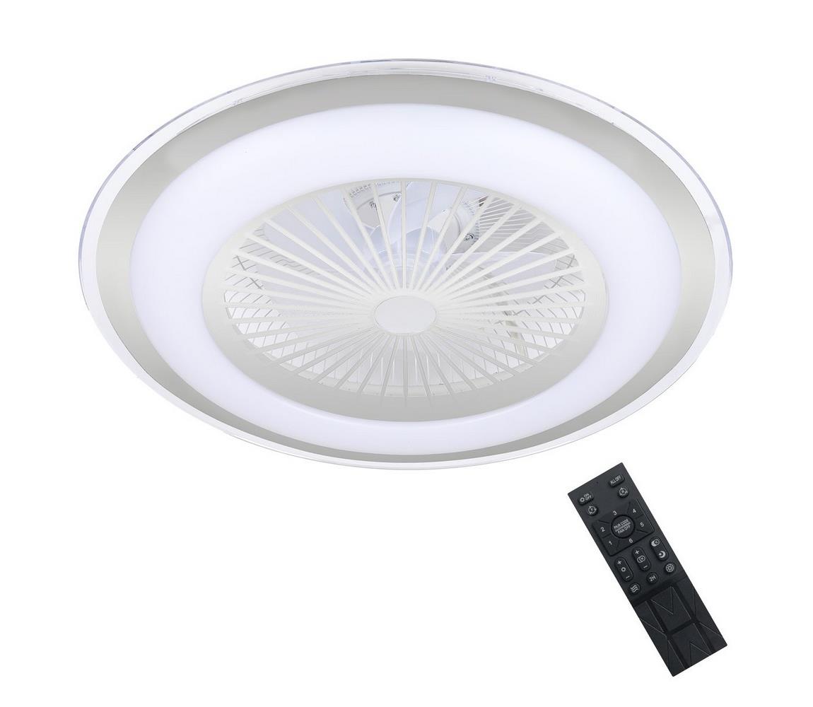  LED Stmívatelné stropní svítidlo s látorem ZONDA LED/48W/230V stříbrná + DO 