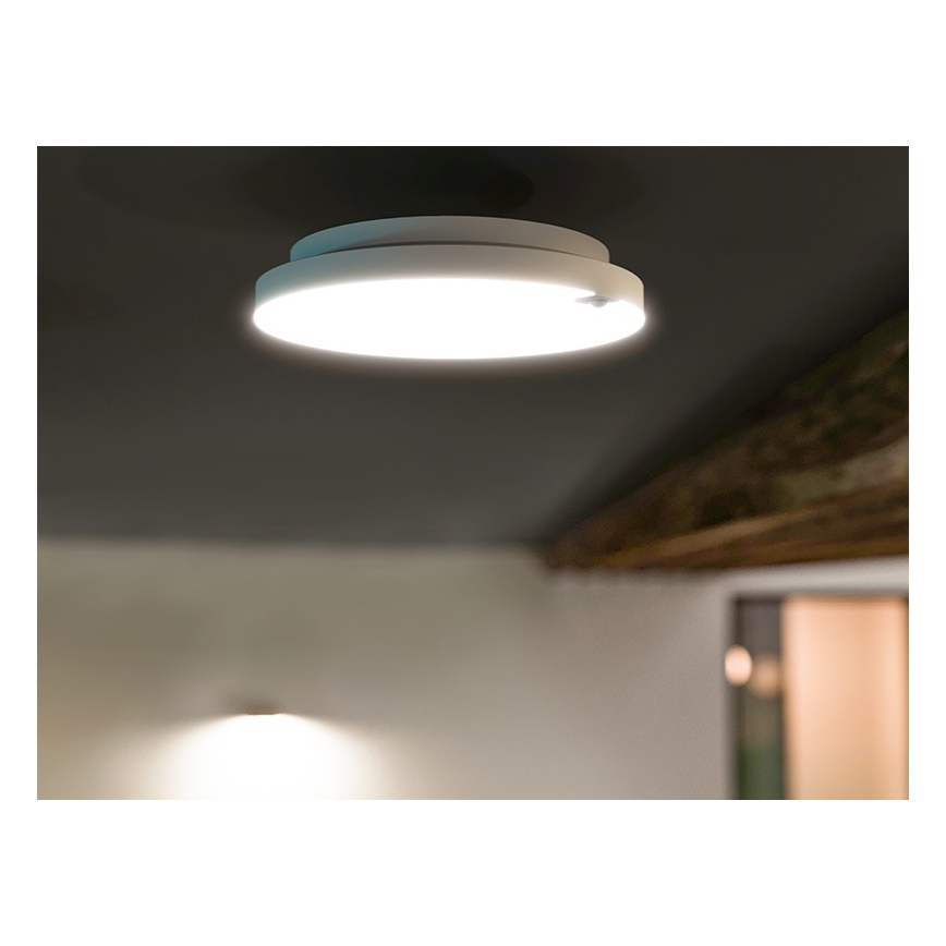 LED Stmívatelné stropní svítidlo se senzorem pohybu a soumraku LED/6/12/18W/230V pr. 23 cm