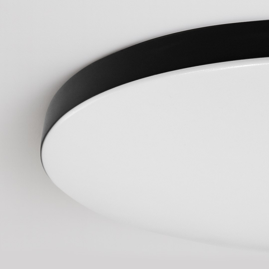 LED Stmívatelné stropní svítidlo SIENA LED/80W/230V 3000-6000K pr. 75 cm černá + dálkové ovládání