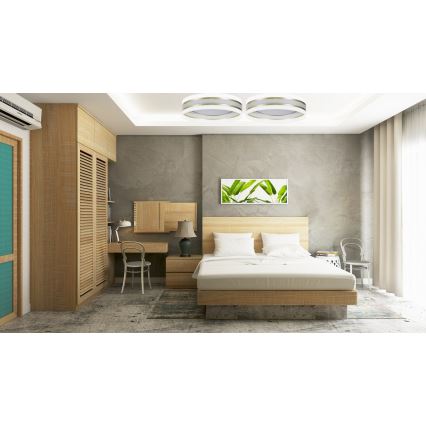 LED Stmívatelné stropní svítidlo SMART CORAL LED/24W/230V Wi-Fi Tuya bílá + dálkové ovládání