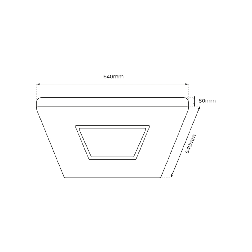 LED Stmívatelné stropní svítidlo SPARKY LED/65W/230V 3000-6000K + dálkové ovládání
