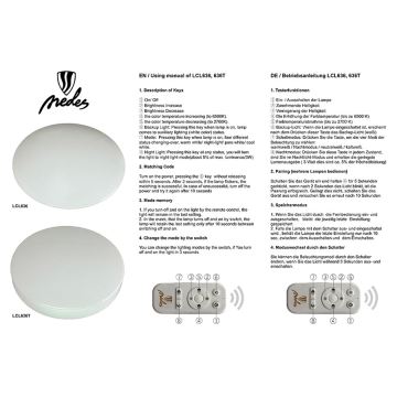LED Stmívatelné stropní svítidlo STARS LED/65W/230V + dálkové ovládání