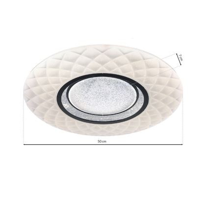 LED Stmívatelné stropní svítidlo TOKYO LED/48W/230V + dálkové ovládání