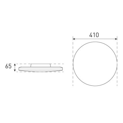 LED Stmívatelné koupelnové stropní svítidlo VARIO NOVA LED/22/32W/230V 3000/4000/5700K pr. 41 cm IP44 bílá