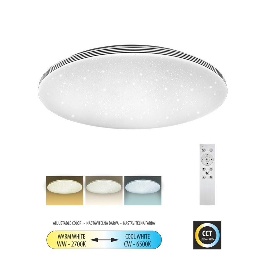 LED Stmívatelné stropní svítidlo VENTA LED/36W/230V 2700-6500K pr. 48 cm + dálkové ovládání