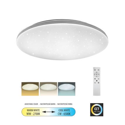 LED Stmívatelné stropní svítidlo VENTA LED/60W/230V 2700-6500K pr. 58 cm + dálkové ovládání