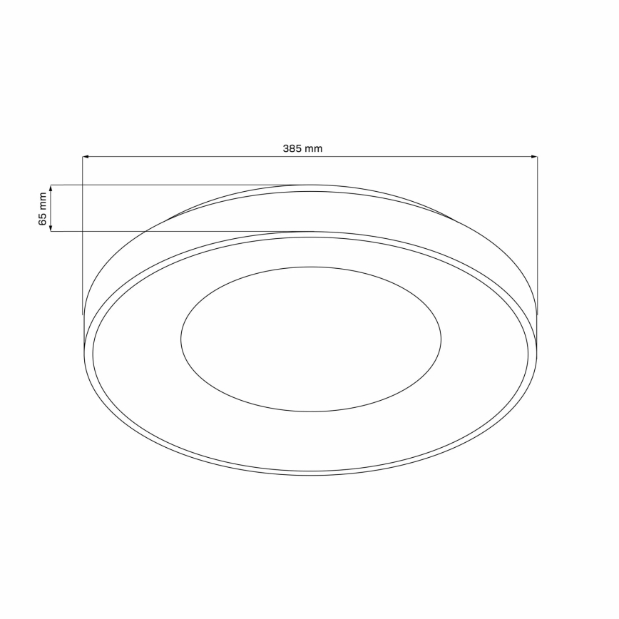 LED Stmívatelné koupelnové stropní svítidlo WITOLD LED/48W/230V pr. 38,5 cm 3000-6000K IP44 +Dálkové ovládání
