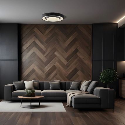 LED Stmívatelné koupelnové stropní svítidlo ZYGMUNT LED/72W/230V pr. 48,5 cm 3000-6000K IP44 + dálkové ovládání