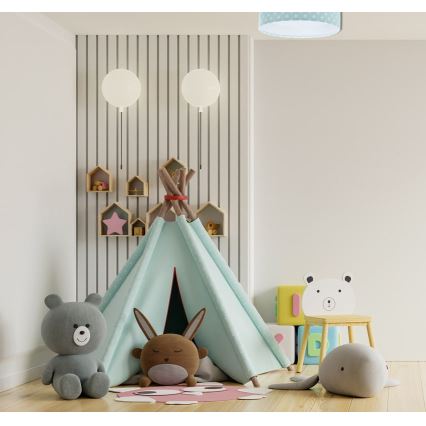 LED Stmívatelné dětské stropní svítidlo SMART GALAXY KIDS LED/24W/230V 3000-6500K hvězdičky zelená/bílá + dálkové ovládání