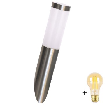 LED Stmívatelné venkovní nástěnné svítidlo LIVIA 1xE27/6W/230V 2700-6500K Wi-Fi IP44 stříbrná