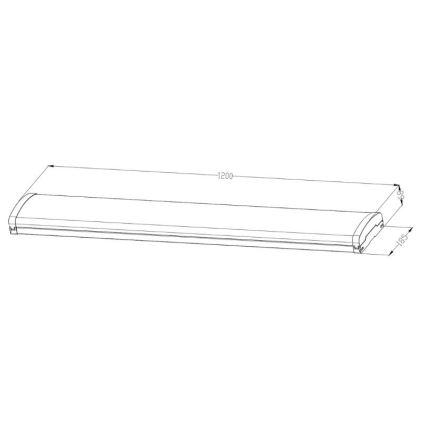 LED Stmívatelné zářivkové svítidlo LED/35W/44W/52W/60W/230V 4000K 120 cm
