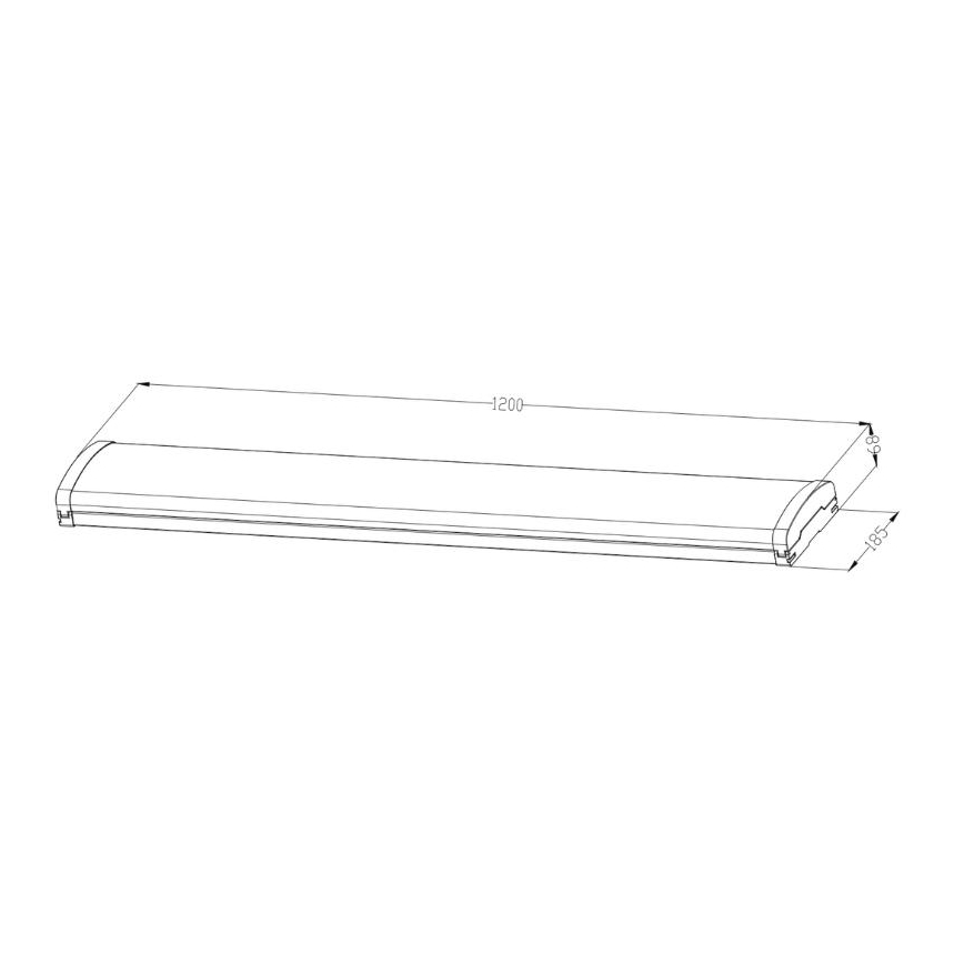 LED Stmívatelné zářivkové svítidlo LED/35W/44W/52W/60W/230V 4000K 120 cm